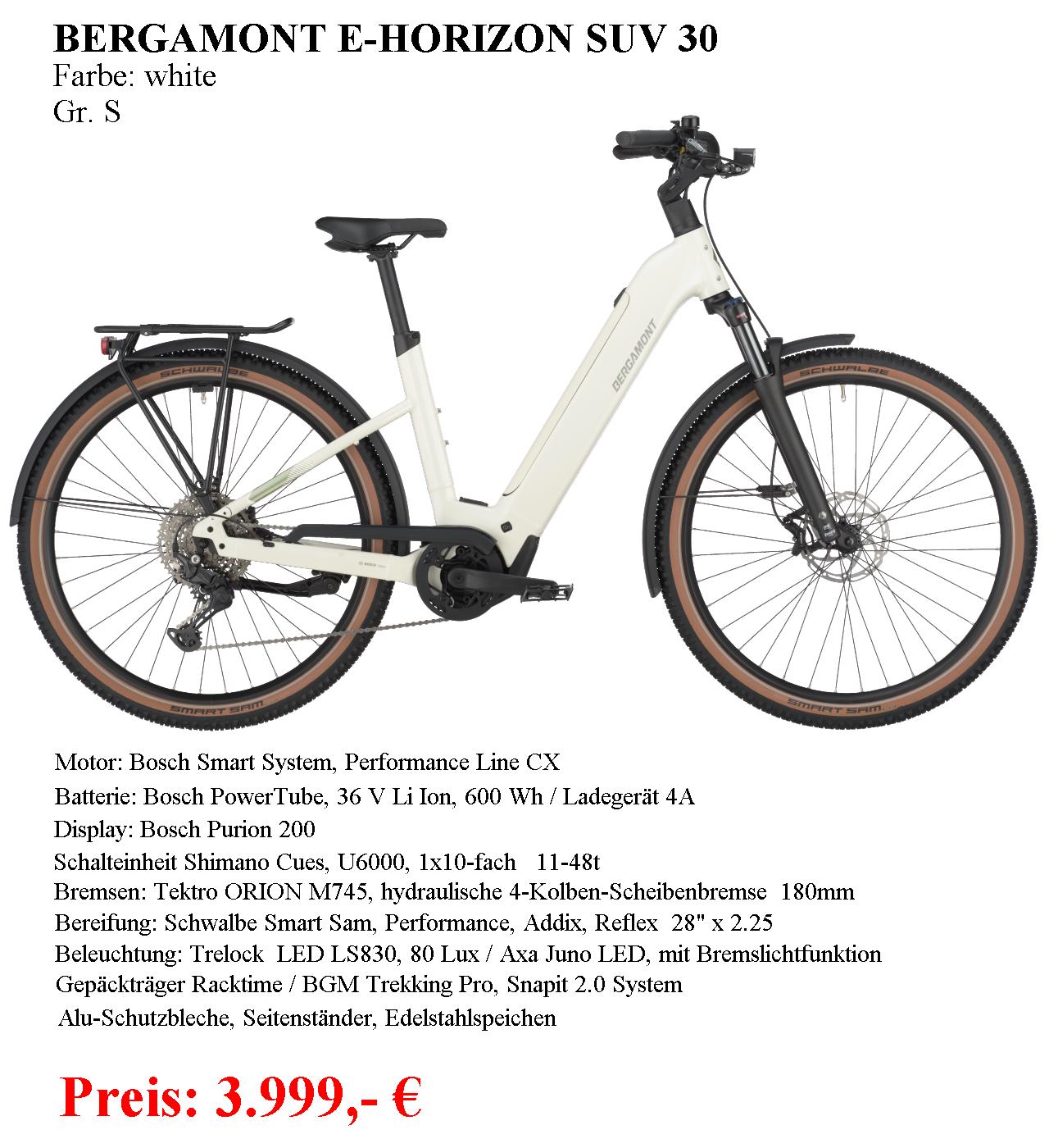 E Horizon SUV 30 Gr.S white