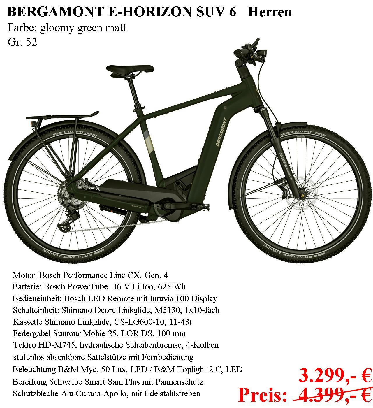 E Horizon SUV 6 Gent green Gr.52 2023