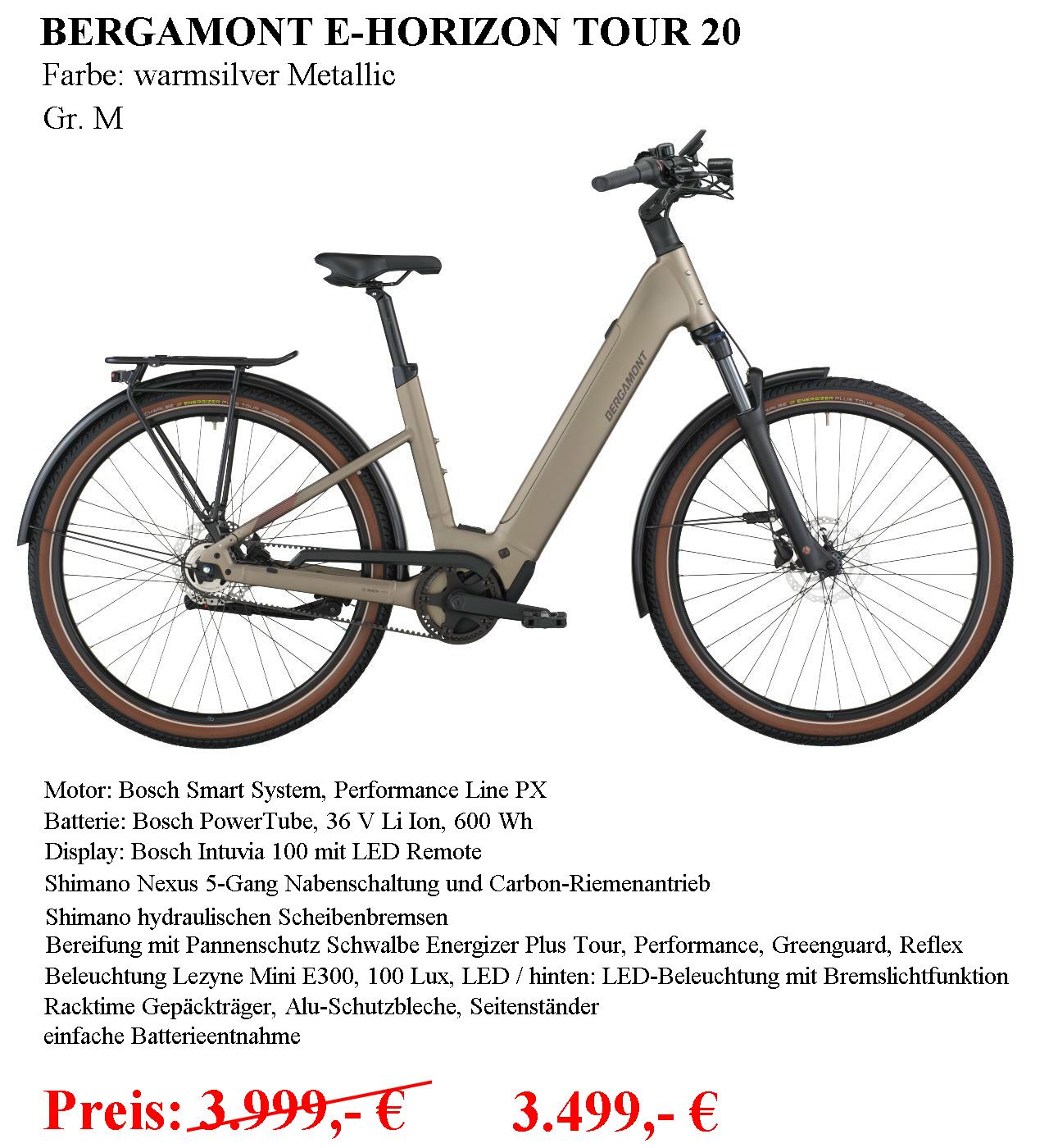 E Horizon Tour 20 beige
