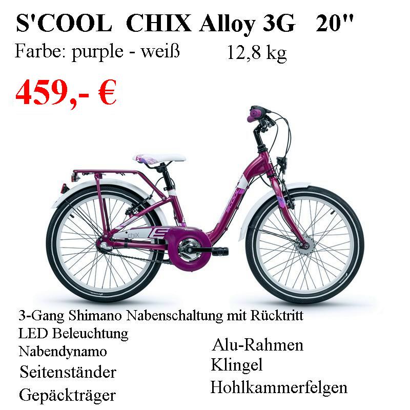 Chix Alloy 20 3G purple weiß